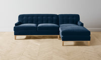 The Ludlow Sectional - Performance Velvet Sapphire