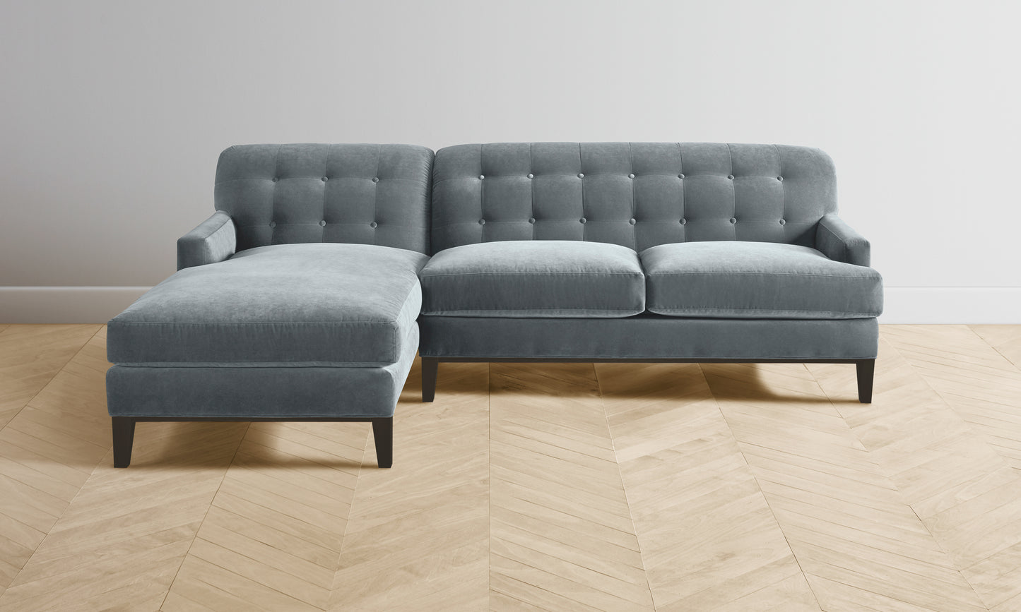 The Ludlow Sectional - Performance Velvet Seafoam