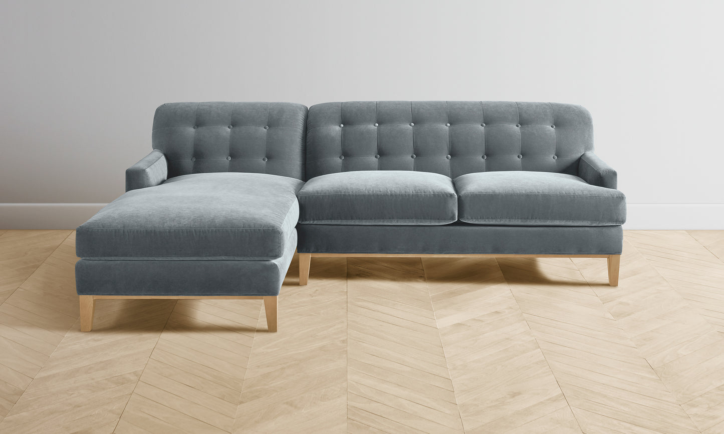 The Ludlow Sectional - Performance Velvet Seafoam