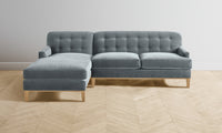 The Ludlow Sectional - Performance Velvet Seafoam