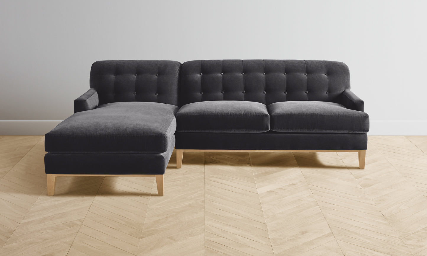 The Ludlow Sectional - Performance Velvet Slate