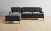 The Ludlow Sectional - Performance Velvet Slate