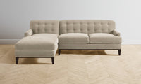 The Ludlow Sectional - Performance Velvet Taupe