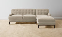 The Ludlow Sectional - Performance Velvet Taupe