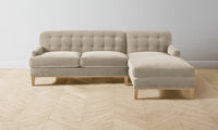 The Ludlow Sectional - Performance Velvet Taupe