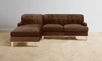 The Ludlow Sectional - Tuscan Leather Bourbon