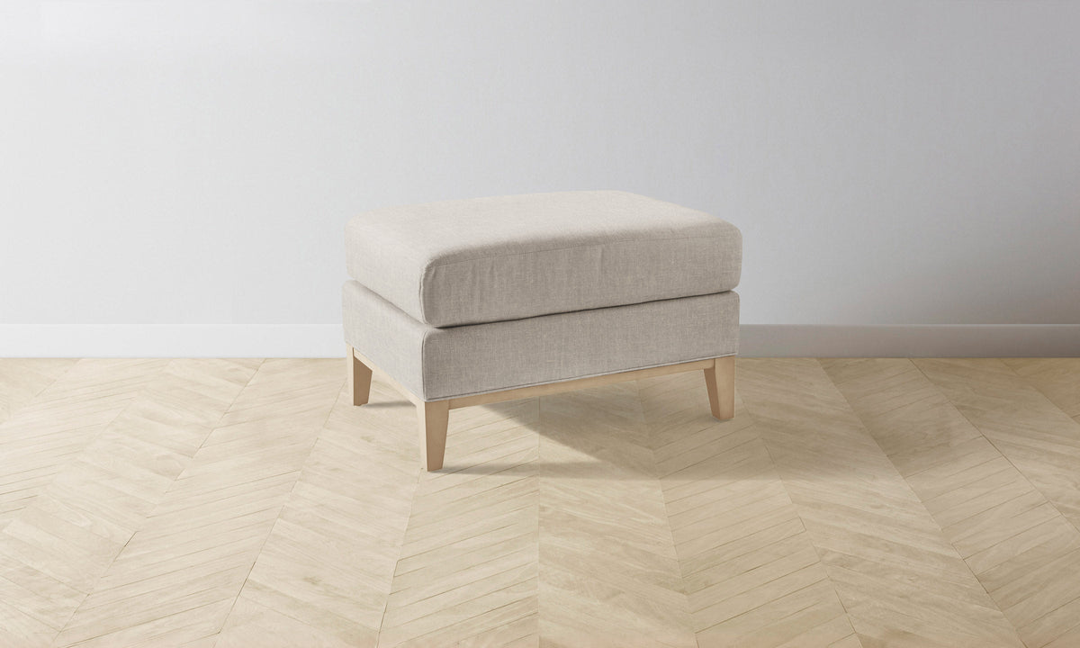 The Ludlow Ottoman - Heritage Belgian Linen Summit