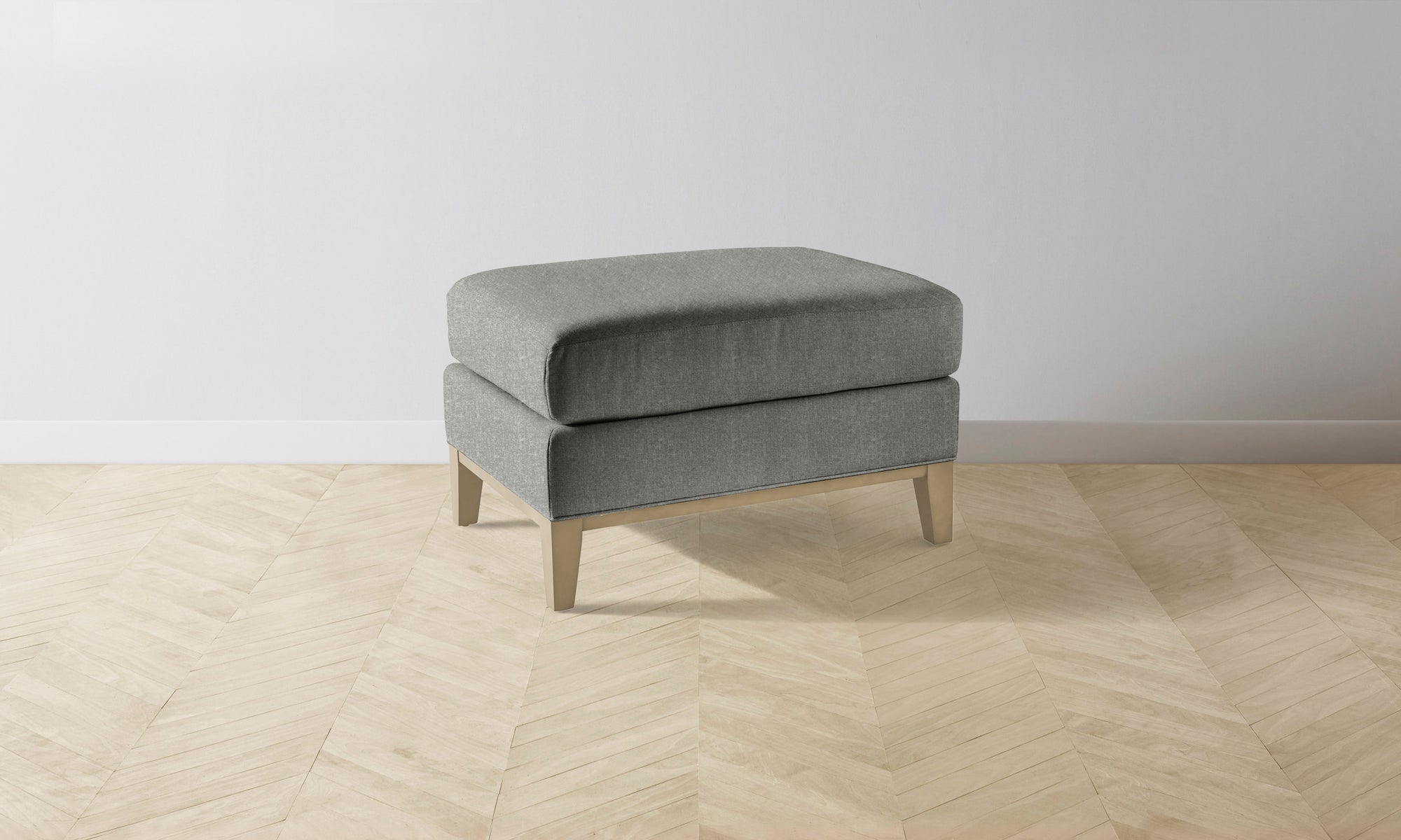 The Ludlow Ottoman - Merino Granite