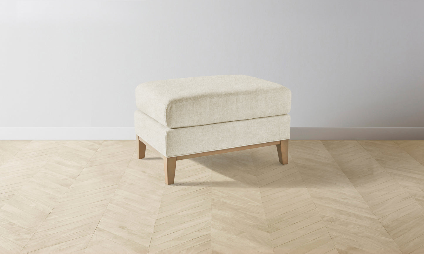 The Ludlow Ottoman - Performance Melange Weave Shell