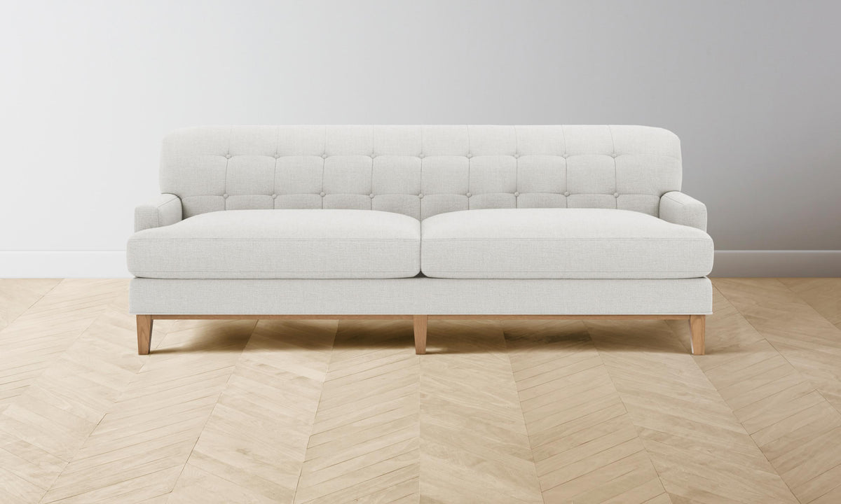 The Ludlow Sofa - Heritage Belgian Linen Egret
