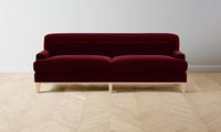 The Ludlow Sofa - Mohair Crimson