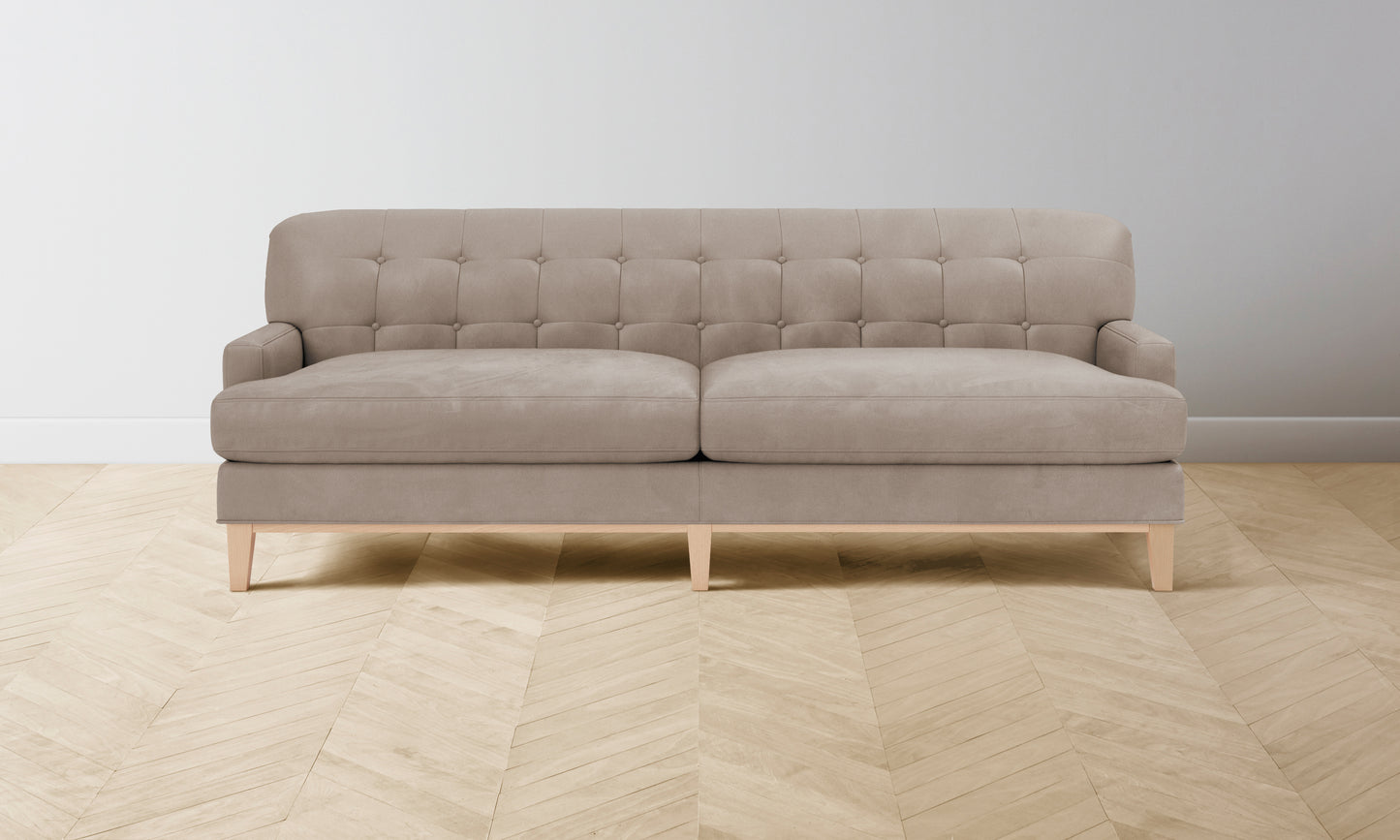 The Ludlow Sofa - Nubuck Leather Fawn