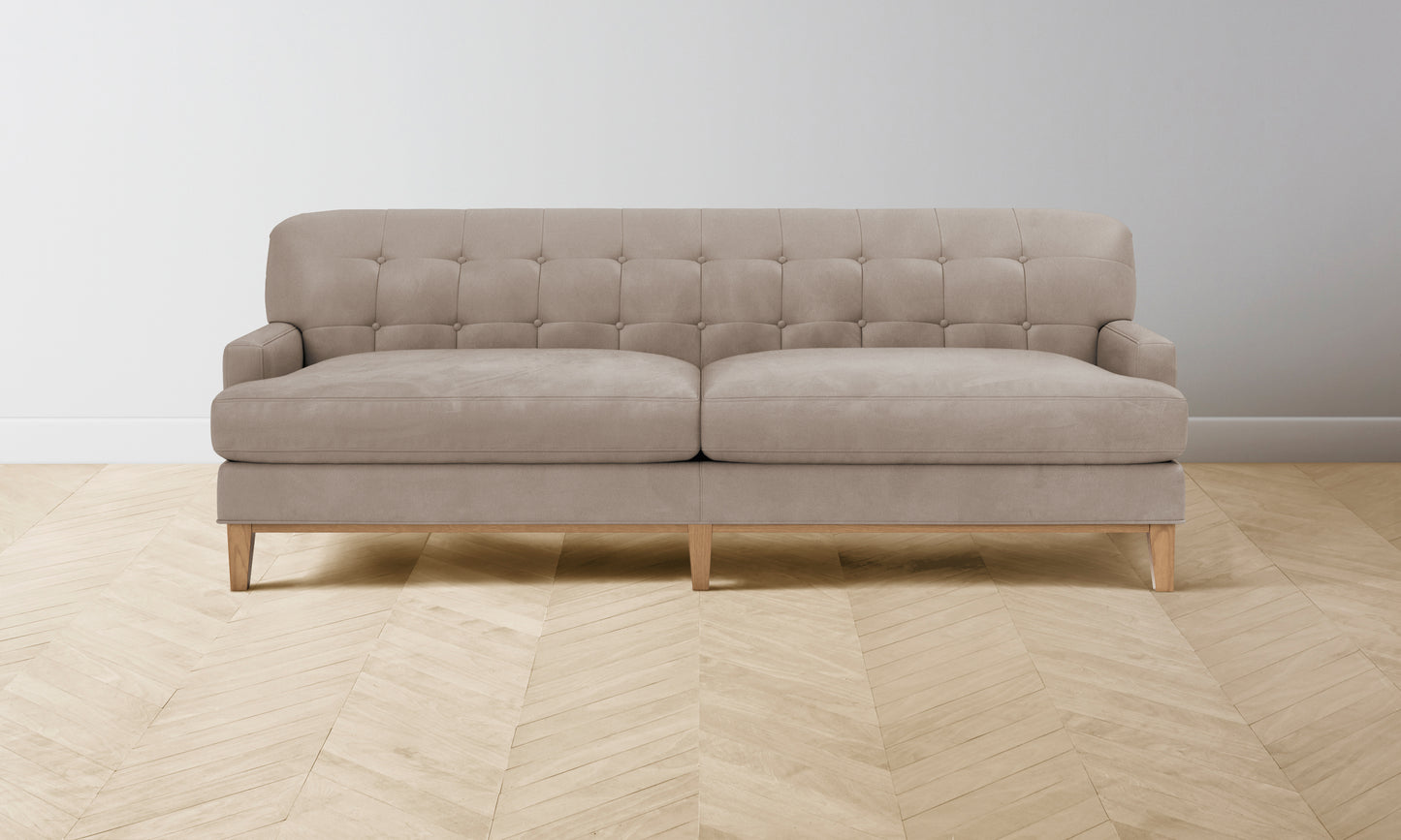 The Ludlow Sofa - Nubuck Leather Fawn