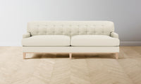 The Ludlow Sofa - Pebbled Leather Swan