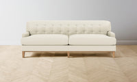 The Ludlow Sofa - Pebbled Leather Swan