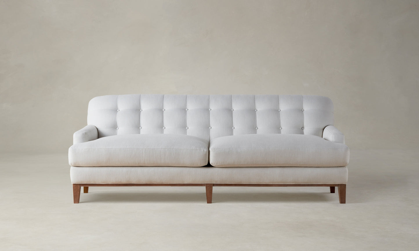 The Ludlow Sofa - Performance Linen Weave Pure White