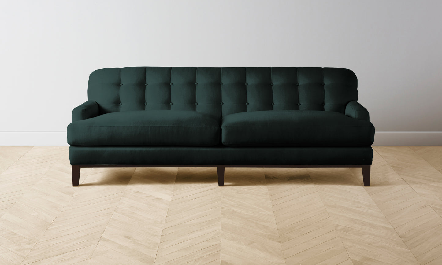 The Ludlow Sofa - Performance Velvet Emerald