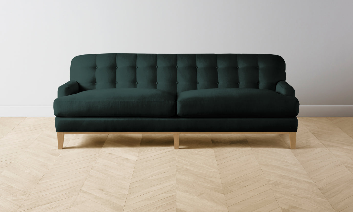 The Ludlow Sofa - Performance Velvet Emerald