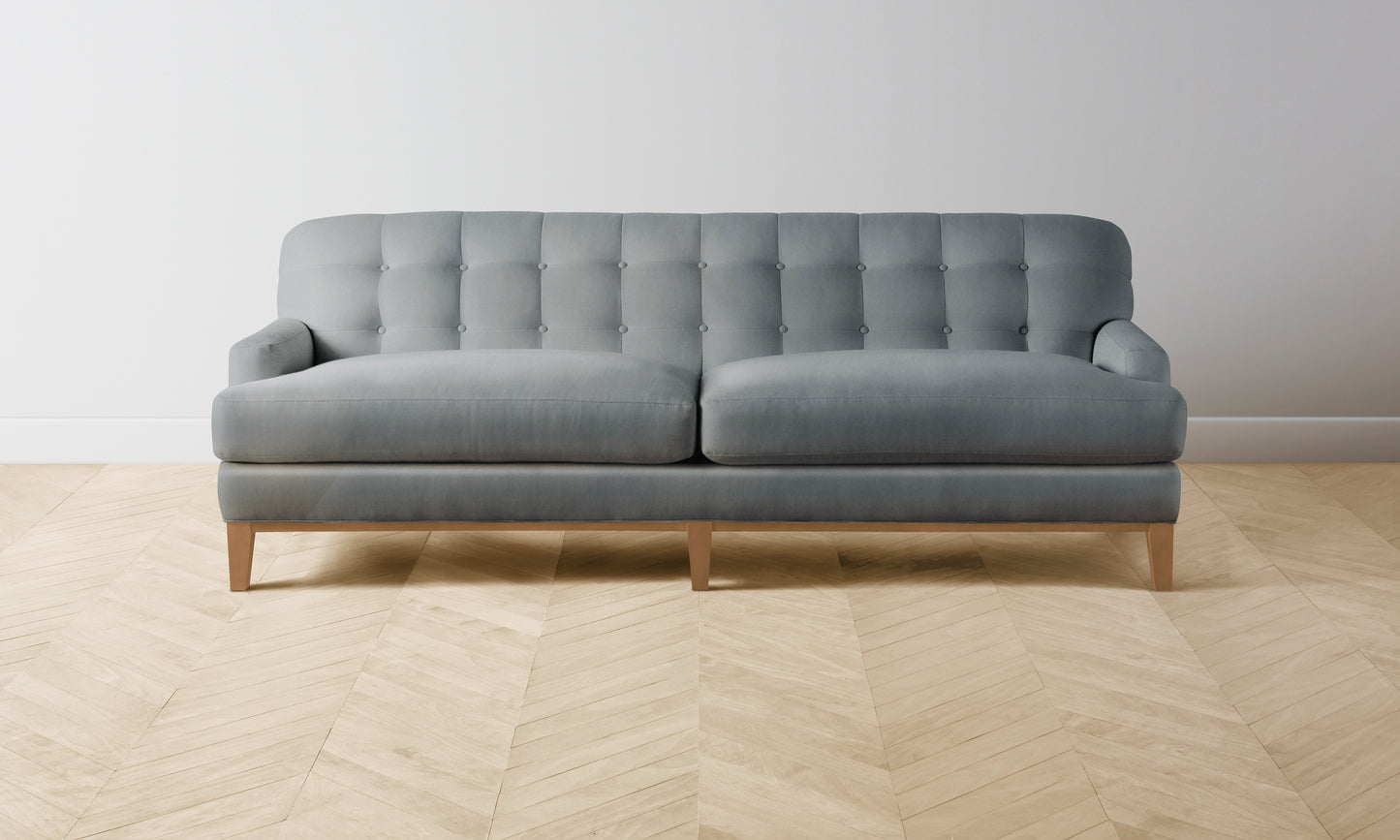 The Ludlow Sofa - Performance Velvet Seafoam