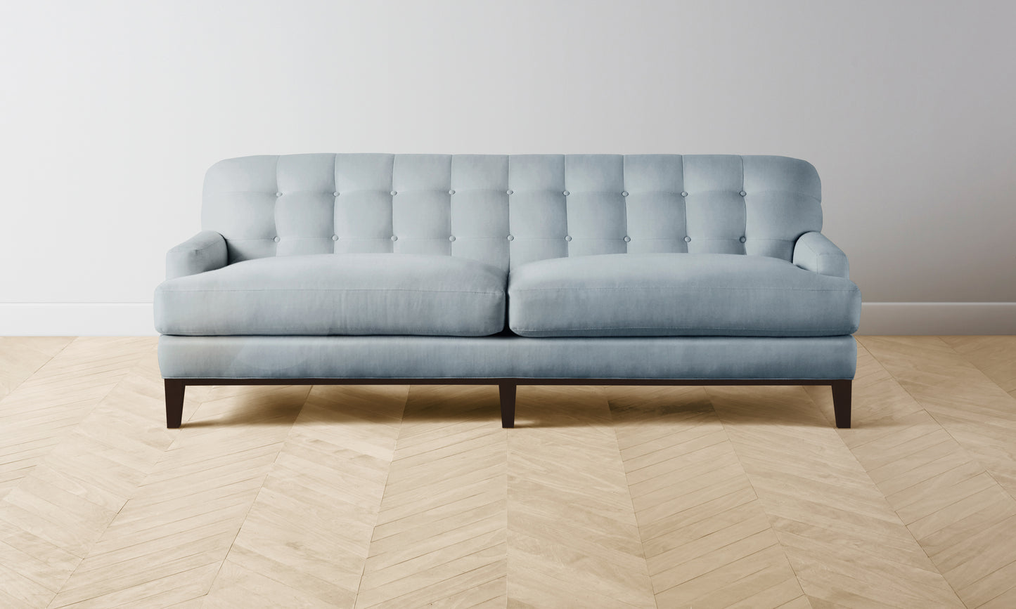 The Ludlow Sofa - Performance Velvet Sky