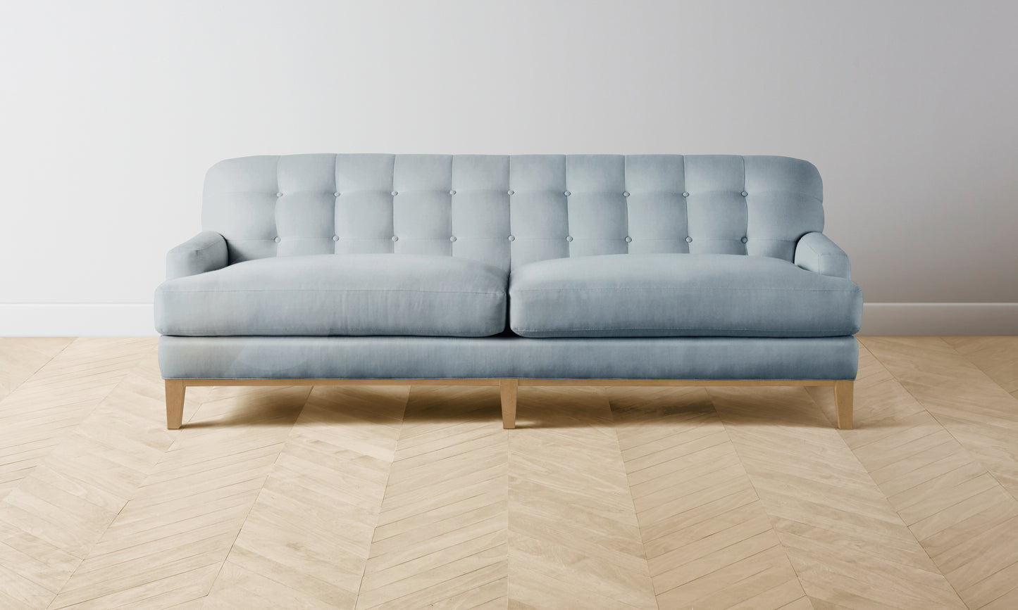 The Ludlow Sofa - Performance Velvet Sky