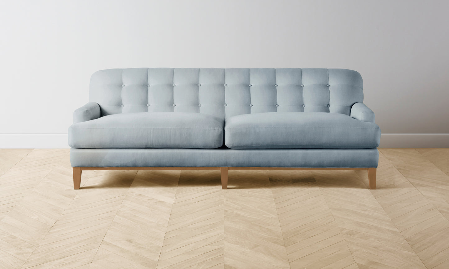 The Ludlow Sofa - Performance Velvet Sky