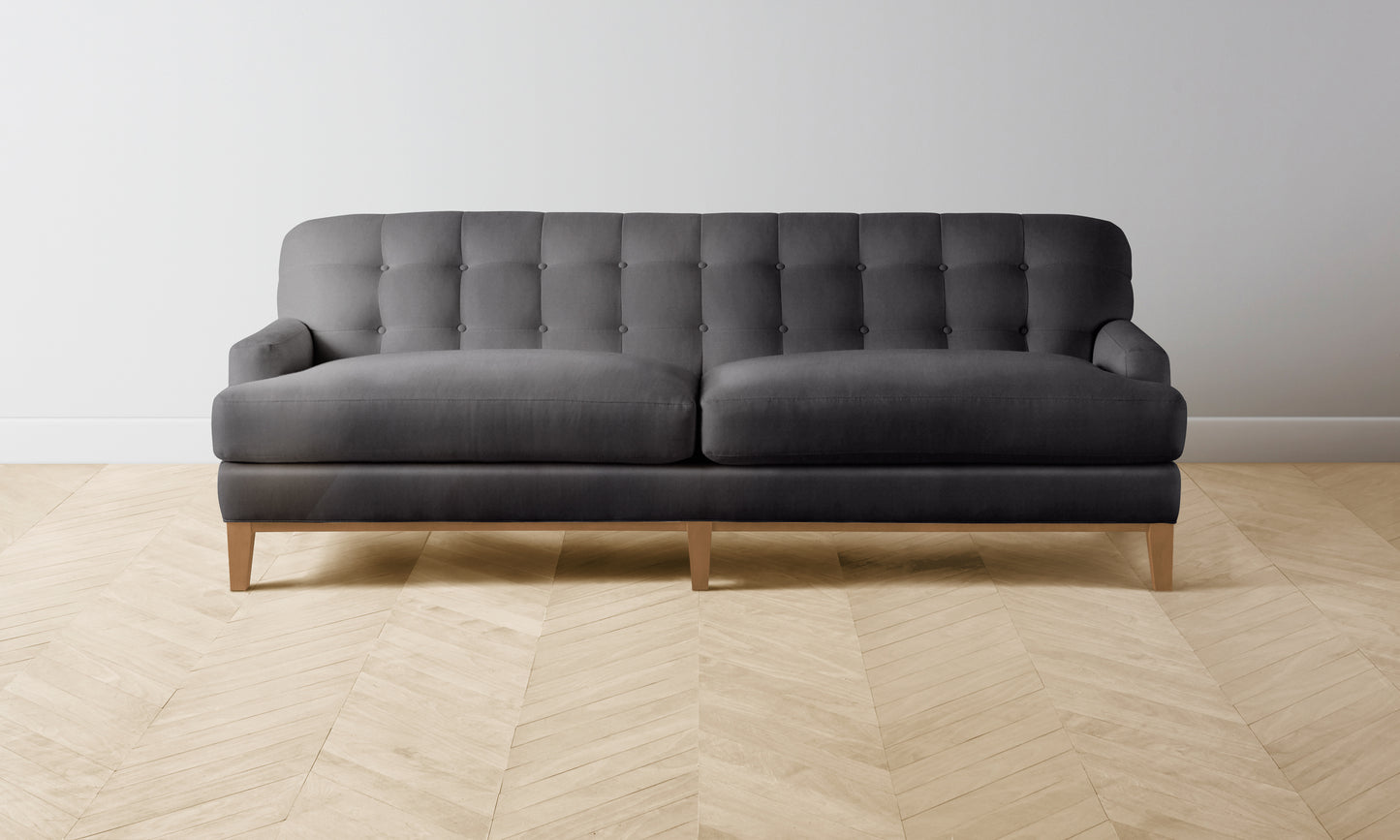 The Ludlow Sofa - Performance Velvet Slate