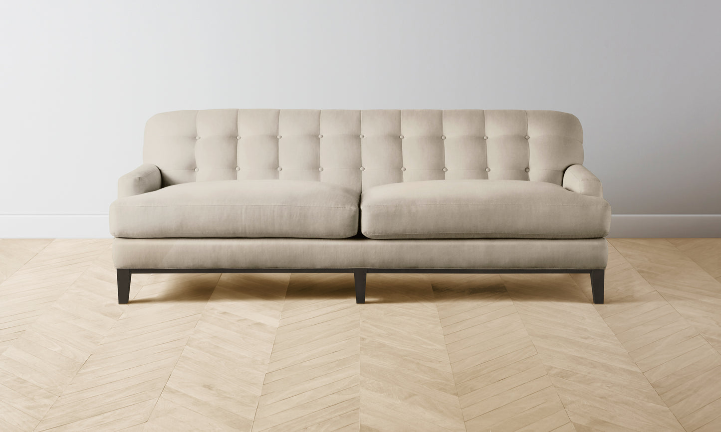 The Ludlow Sofa - Performance Velvet Taupe