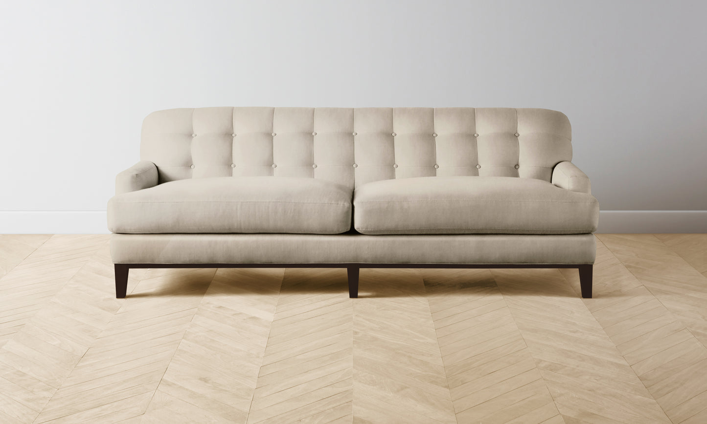 The Ludlow Sofa - Performance Velvet Taupe