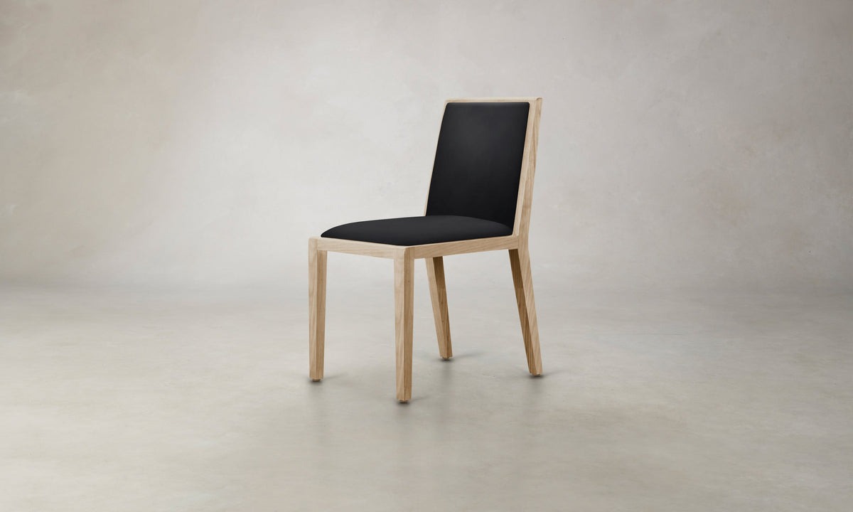 The Madison Dining Chair - Costa Leather Jet