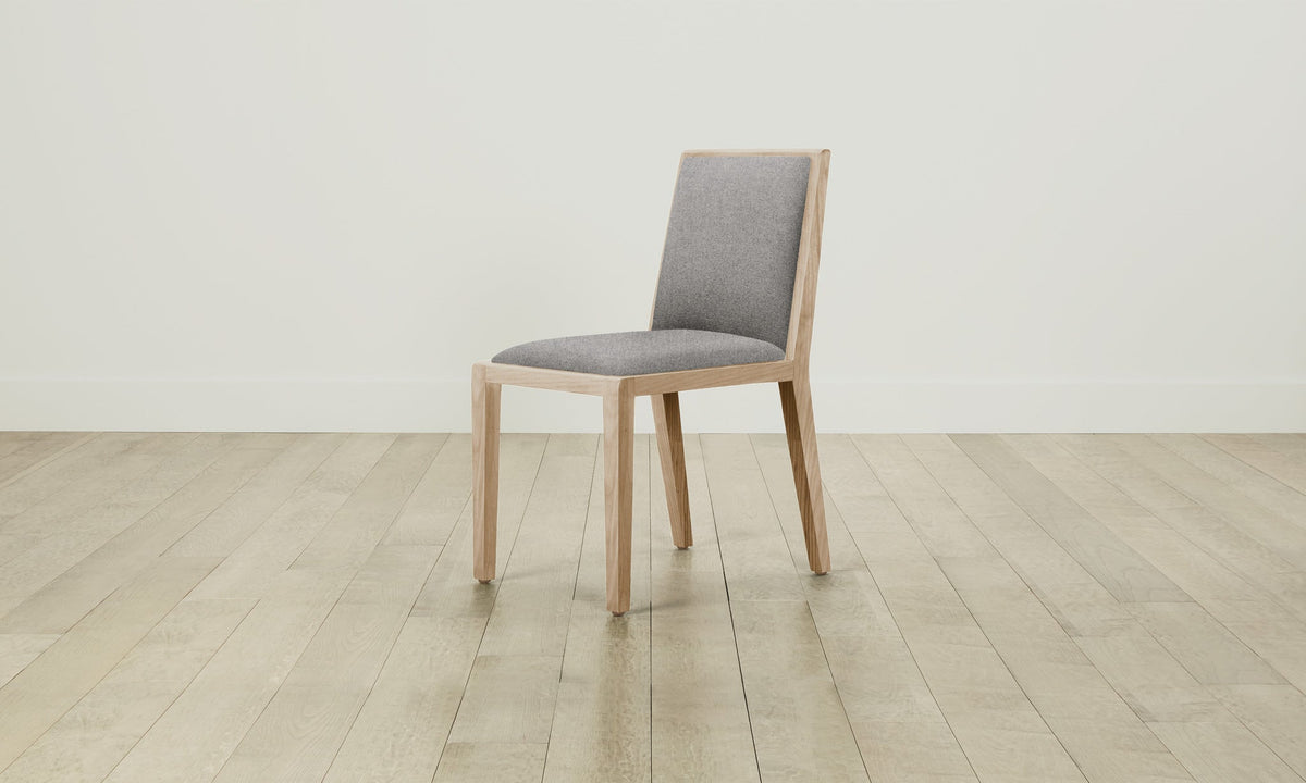 The Madison Dining Chair - Italian Brushed Wool Moon