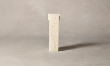 basel white onyx pedestal