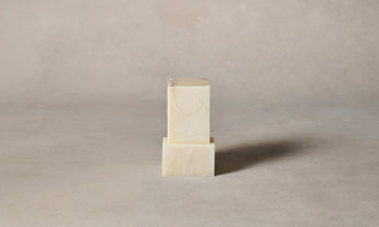 basel white onyx pedestal