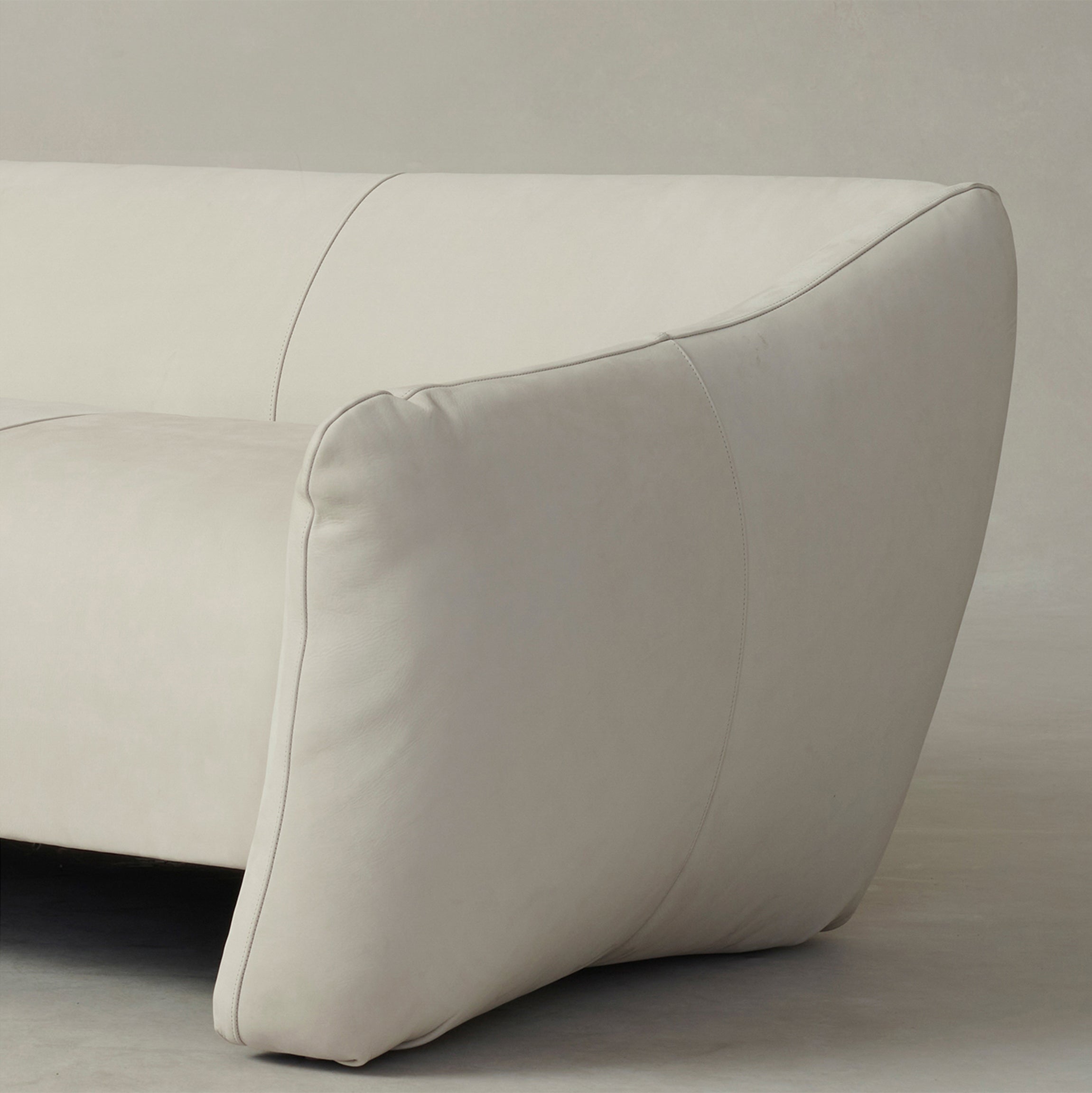 The Bond Settee - Mohair Mink – Maiden Home