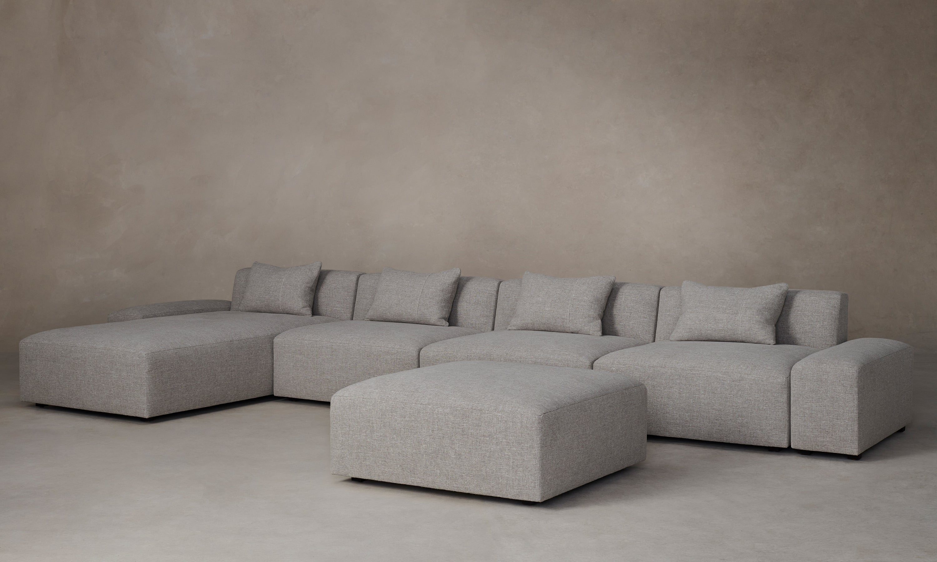 The Breuer Modular Sectional - Nubuck Leather Rye – Maiden Home