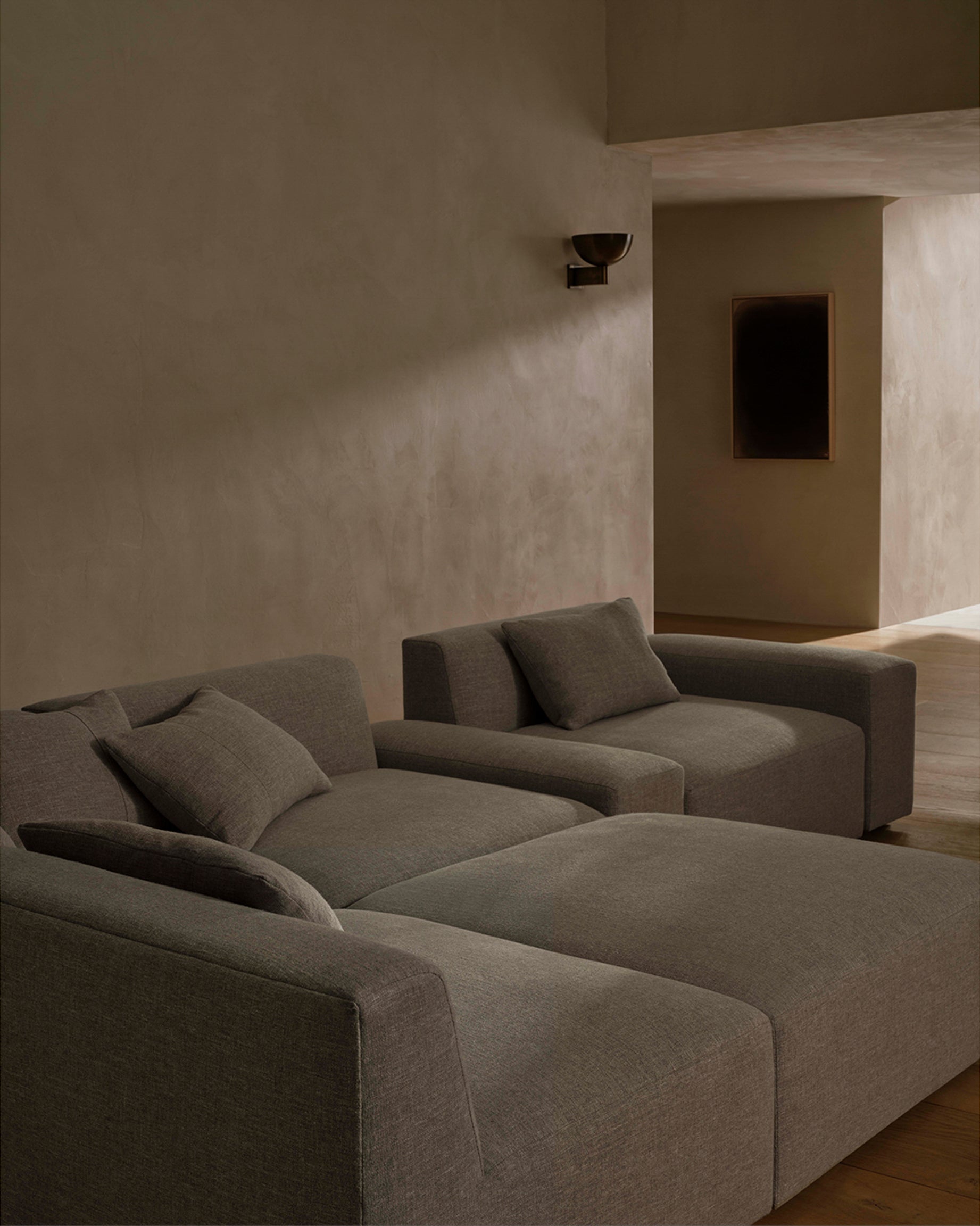 The Breuer Modular Sectional - Performance Velvet Taupe – Maiden Home