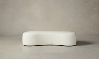 chelsea white boucle daybed