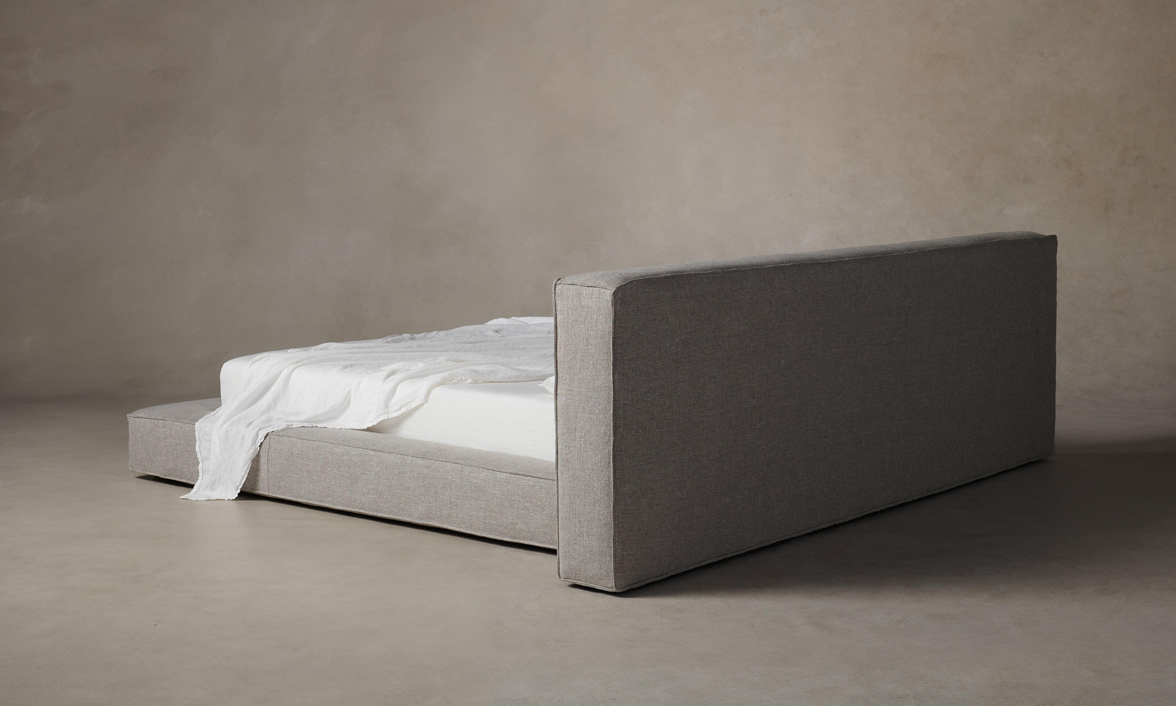 The Eldridge Bed - Heritage Belgian Linen Agate – Maiden Home