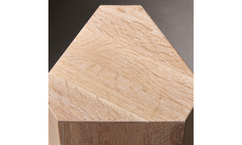 galerie pedestal in white oak - top view