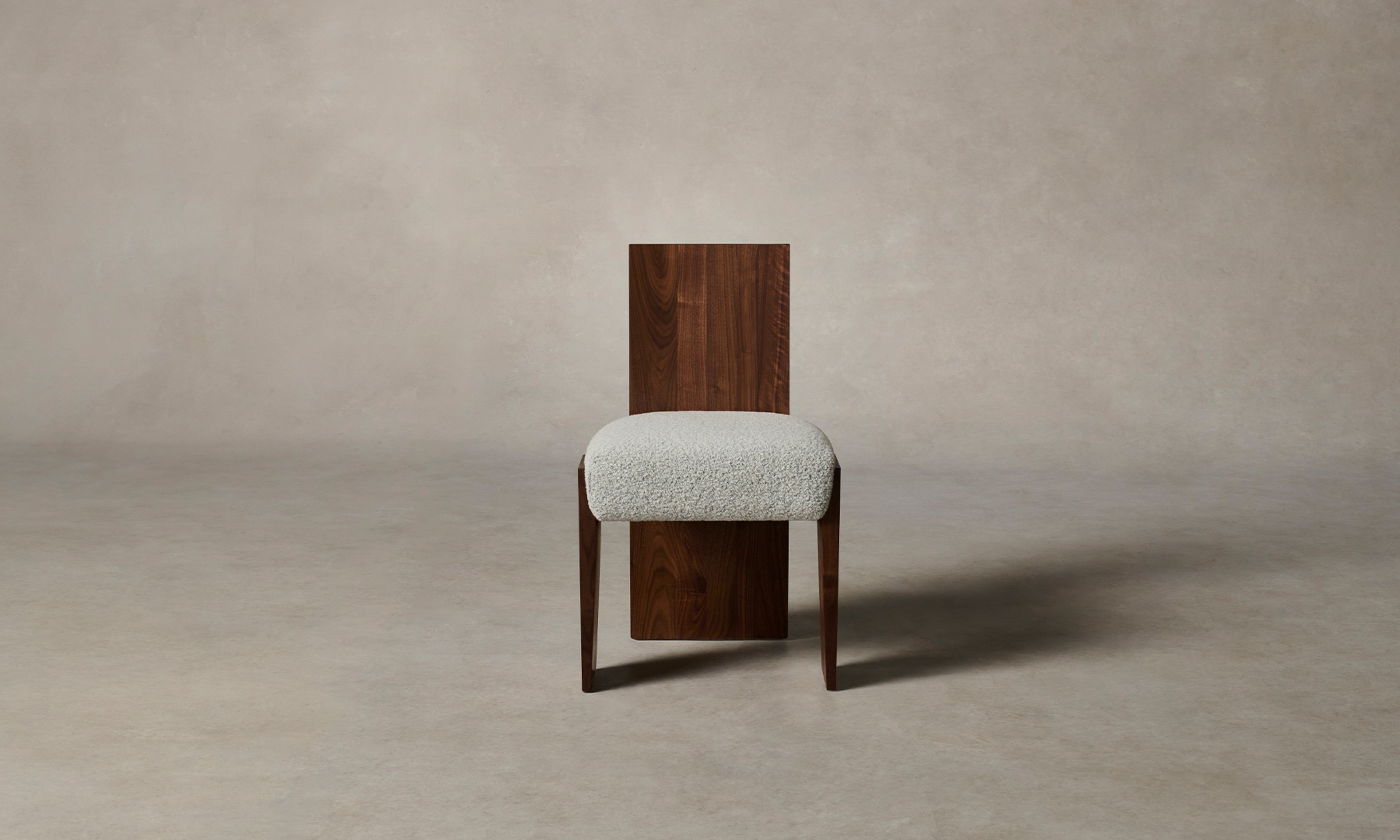 The Garrett Dining Chair - Woolen Bouclé Cliff – Maiden Home