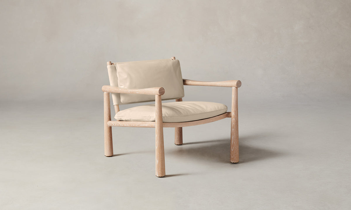 The Hyde Chair - Costa Leather Sesame