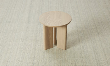 morro coffee table in light ash wood, small - view from top