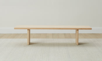 reyes light solid wood bench