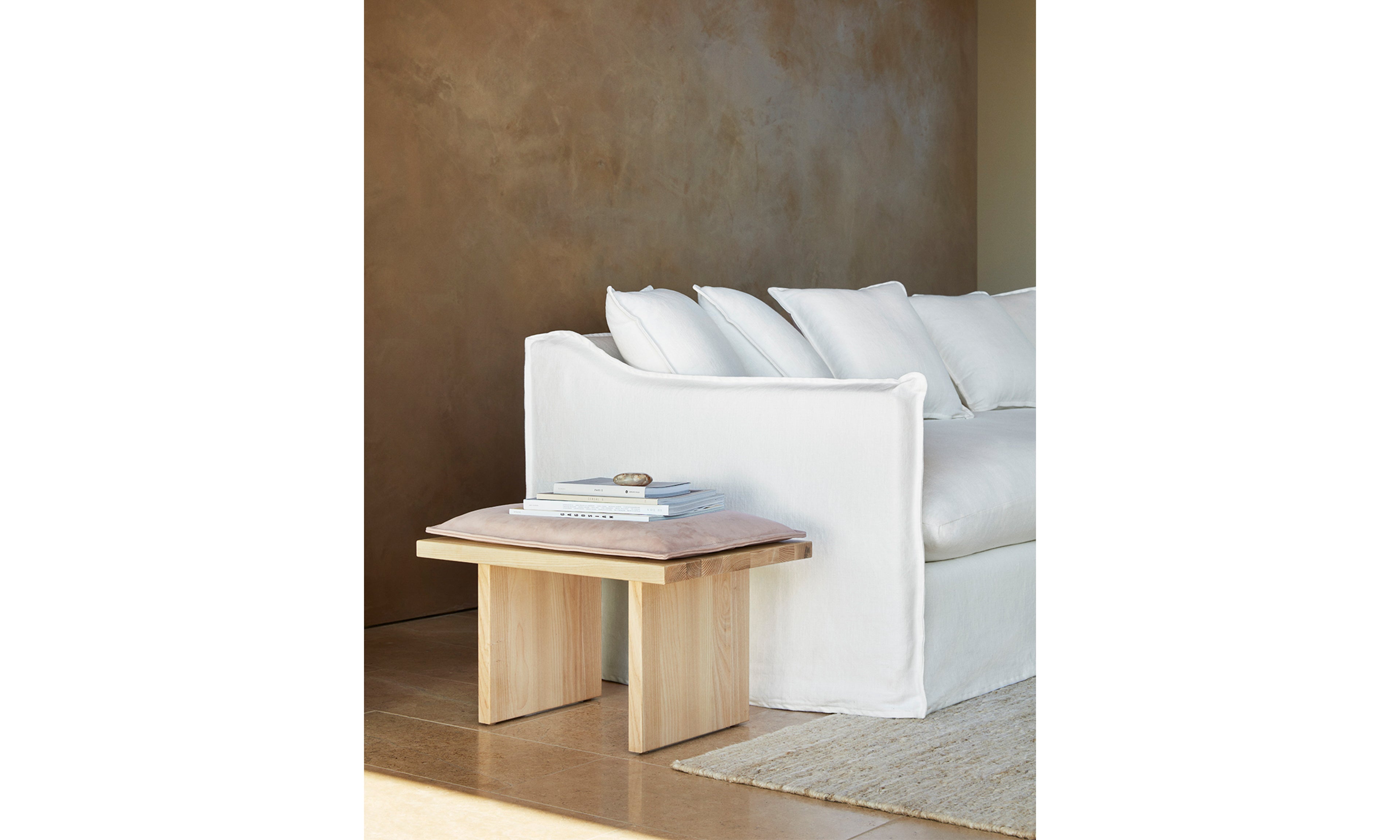 Amazon.com: Zjjseloru Bedroom Storage Stool, Linen Fabric