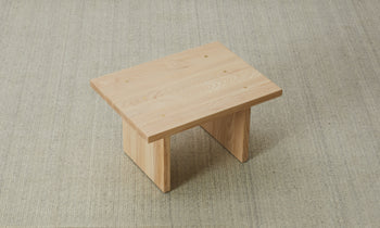 reyes wooden stool - view from top