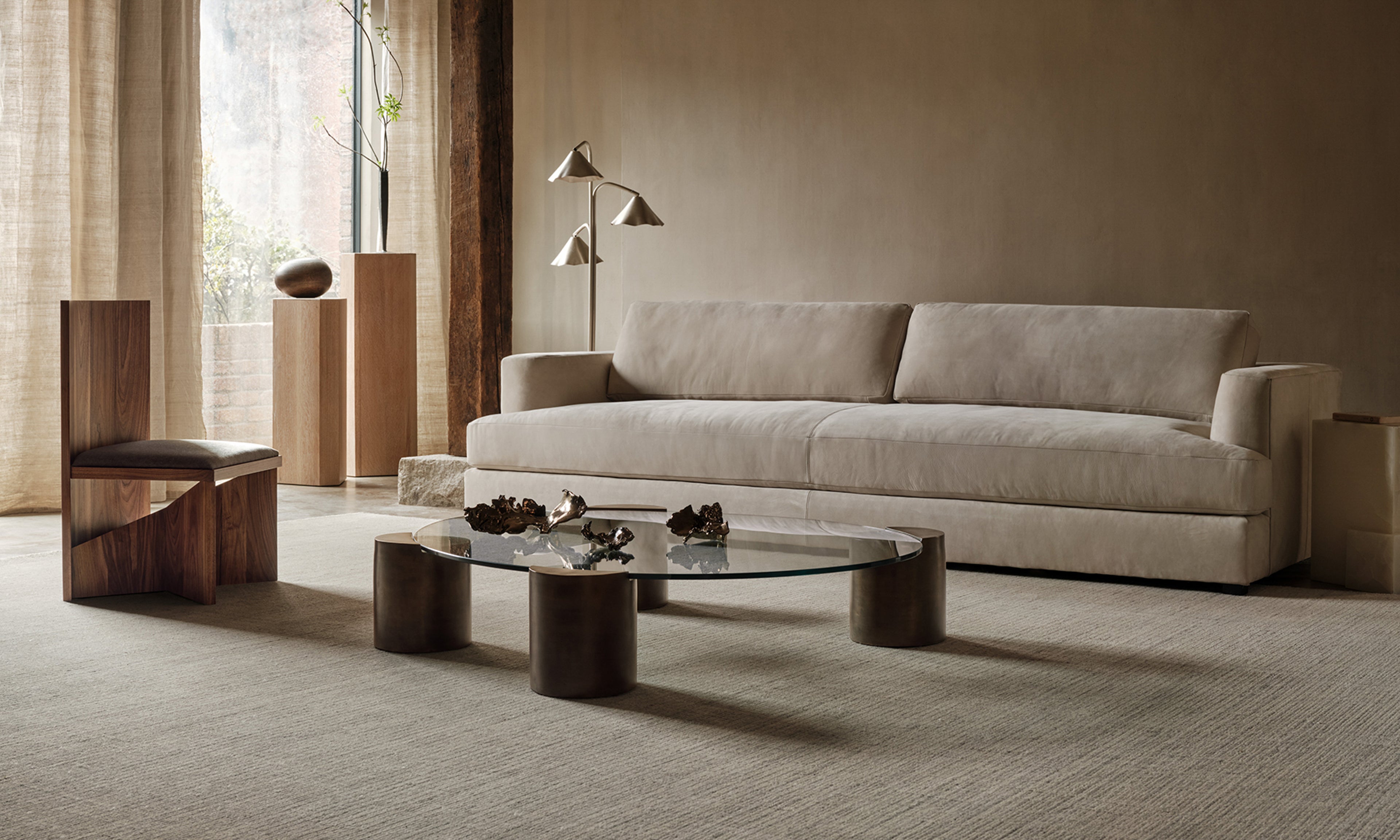The Venice Chair Belgian Linen Carob
