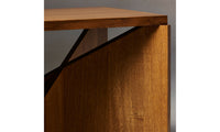 wright side table in golden oiled oak - close up