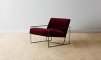 The Mercer Chair - Mohair Crimson