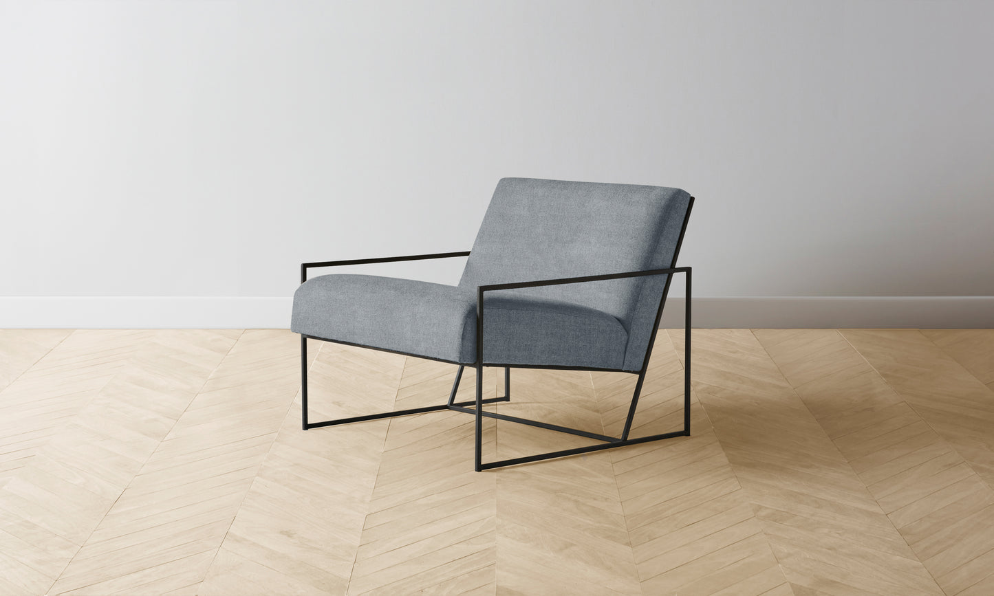 The Mercer Chair - Performance Melange Weave Aegean