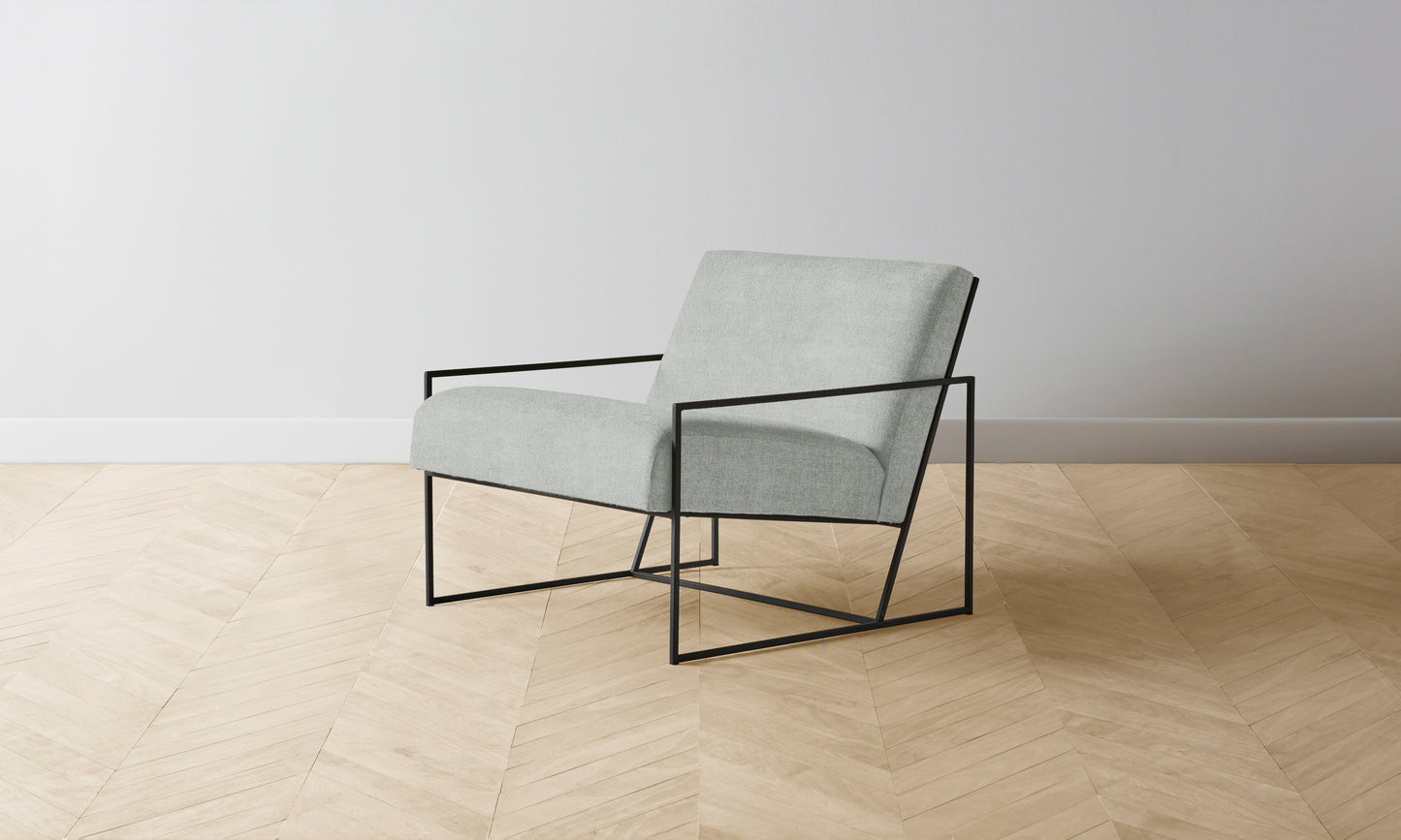 The Mercer Chair - Performance Melange Weave Seaglass